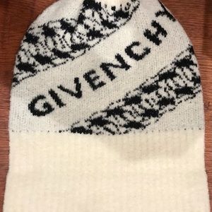 Givenchy White Wool Unisex Winter Warm Beanie Hat